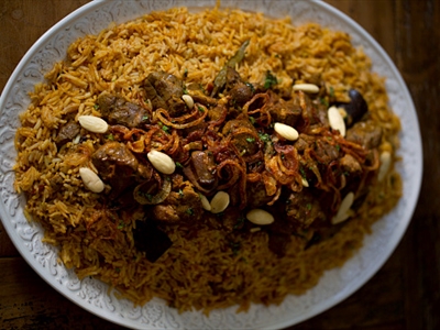 كبسة اللحم الضأن