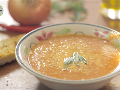 شوربة الطماطم المشوية